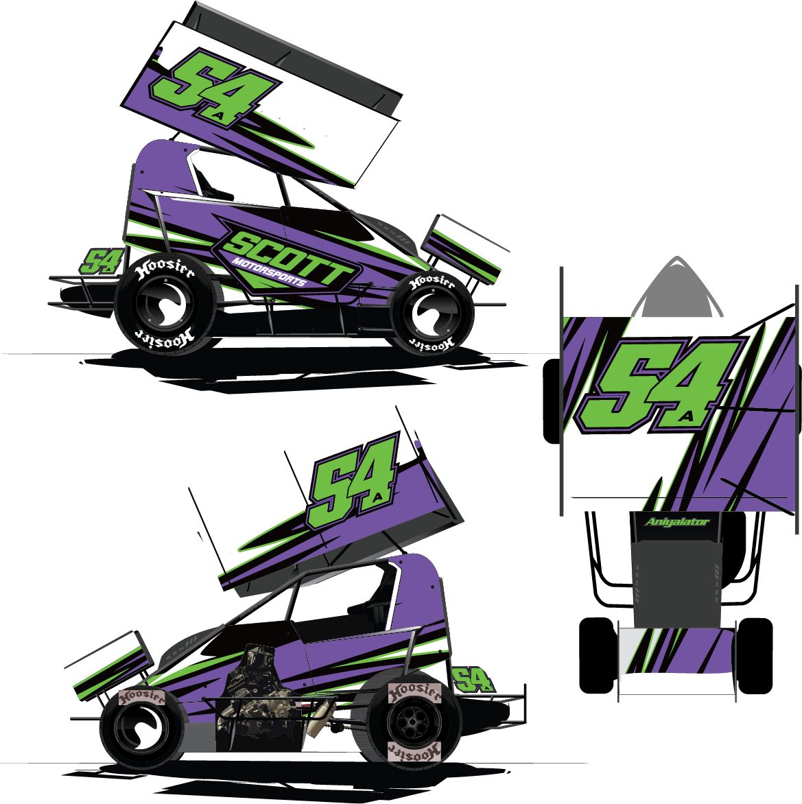 Micro Sprint Wrap Designs