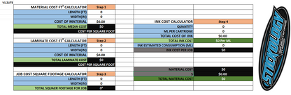 Square Footage Excel Calculator