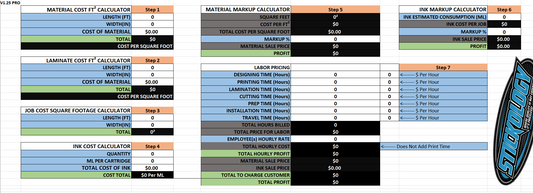 Square Footage Excel Calculator