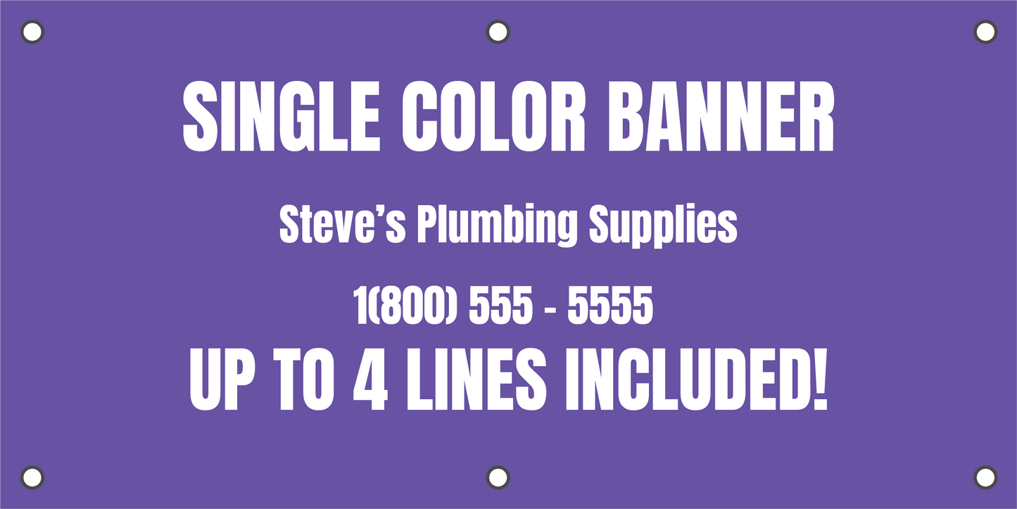 Basic Single Color Banner